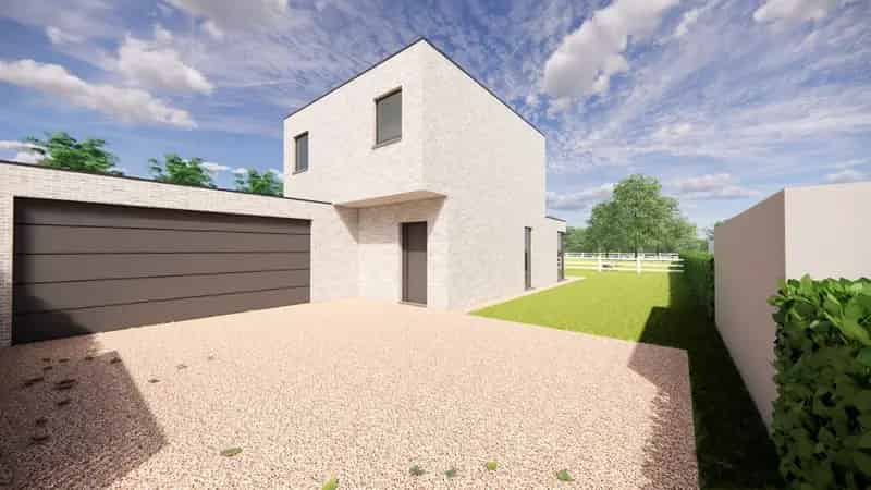 Nog te bouwen nieuwbouw villa met weiland te Sleihage