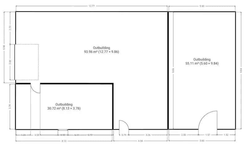 Magazijn 180m² met woning!