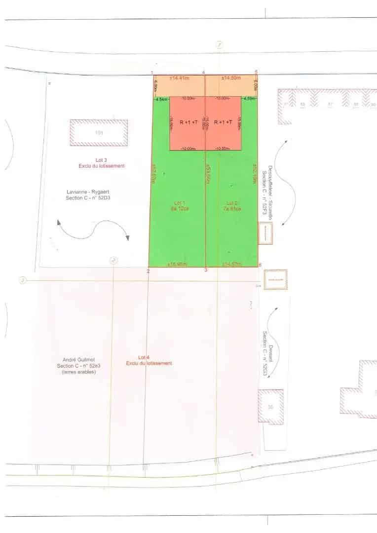 Een mooi gelegen bouwgrond voor halfopen bebouwing (LOT 2)