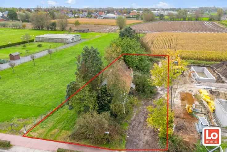 Afbraakwoning te Lochristi 773m² Zuid georiënteerd