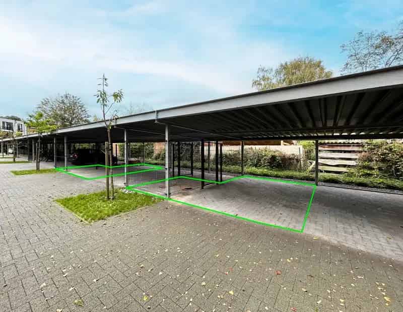 Carport + privatieve berging in residentie "La Cérisette"