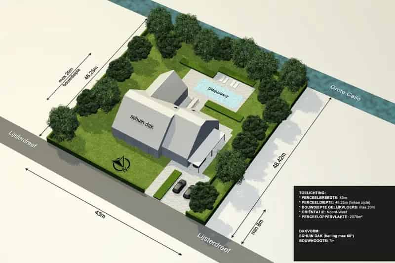 Rustig gelegen villaperceel van 2.078m²