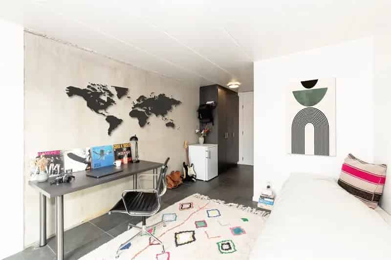 Moderne studentenkamers met eigen sanitair