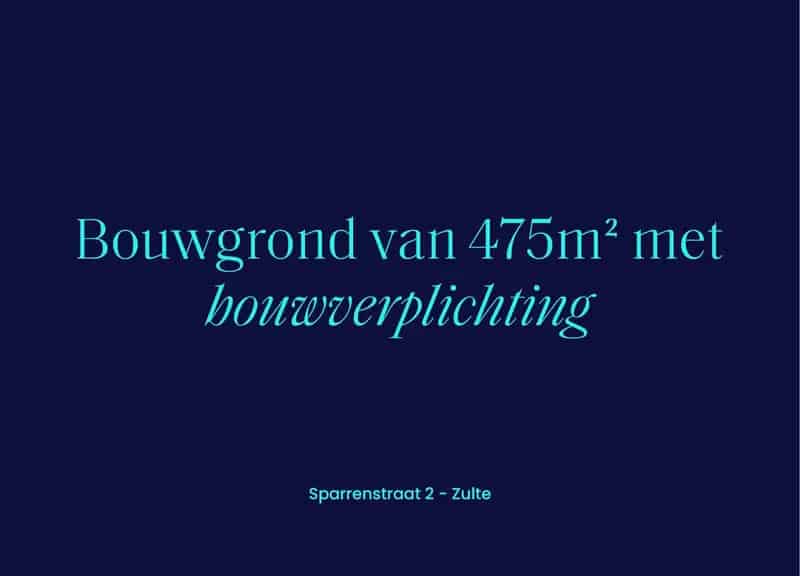 Bouwgrond op rustige ligging met bouwverplichting in Zulte