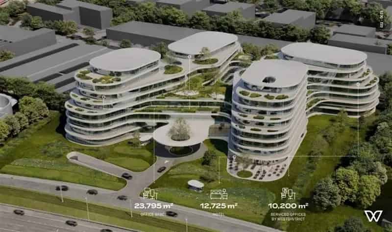 THE WINGS: niewbouwkantoren vanaf 1.000m² langsheen de E40 ring.
