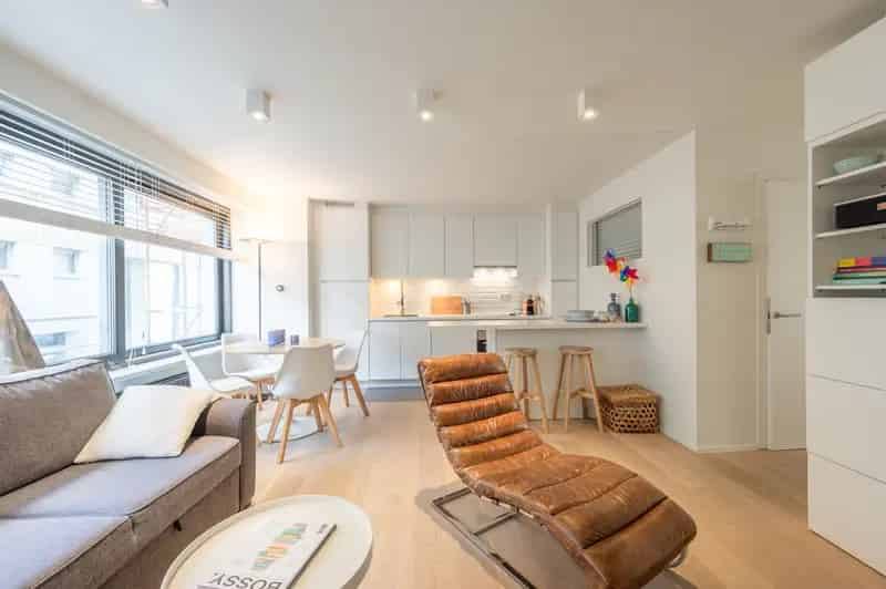 Appartement te huur Zoute: Zeezicht, 2 slaapkamers, instapklaar