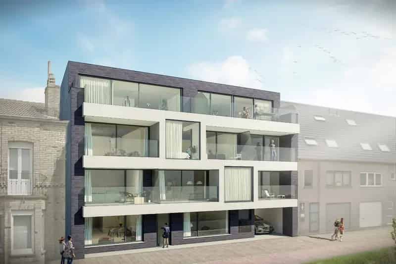 Autostandplaats gelegen In het nieuwbouwproject 'Alfredo' langs de Polderstraat te Bredene