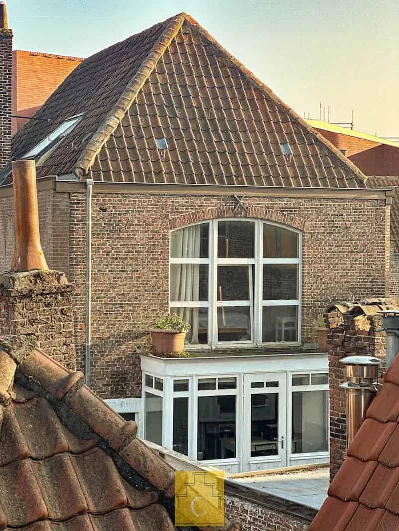 Huis Flori Van Acker, woon- en handelshuis met historisch cachet, groot en zonnig terras met subiem zicht op Sint-Salvatorskathedraal
