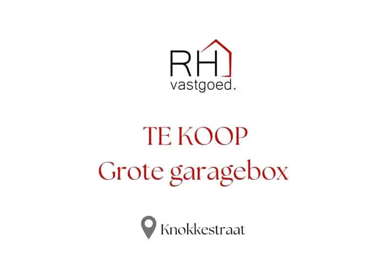 Ruime en hoge garagebox vlakbij de zeedijk.