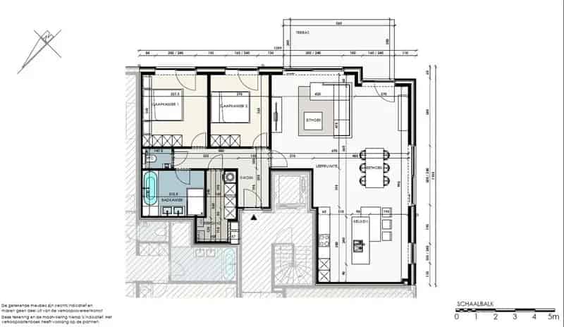 Gelijkvloers appartement te koop in Evergem