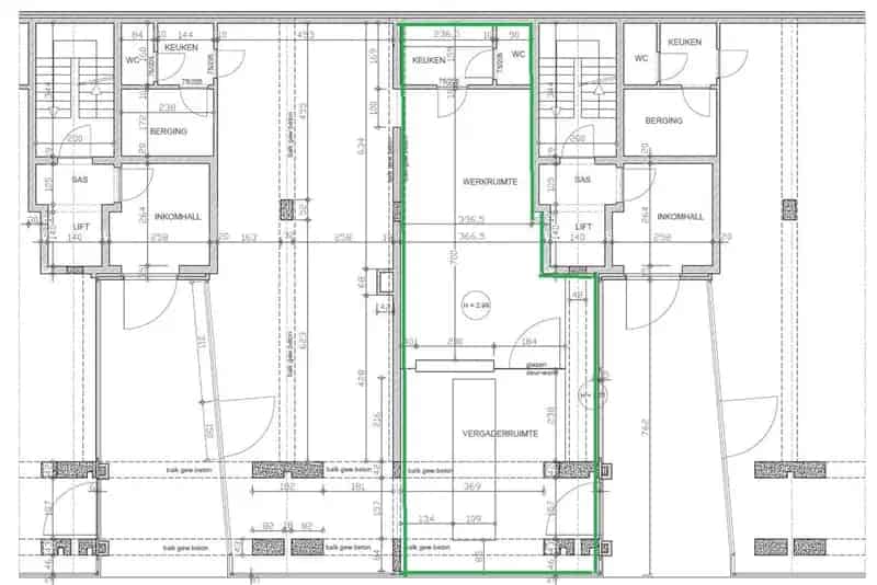 Mooie kantoorruimte ( 64m²)