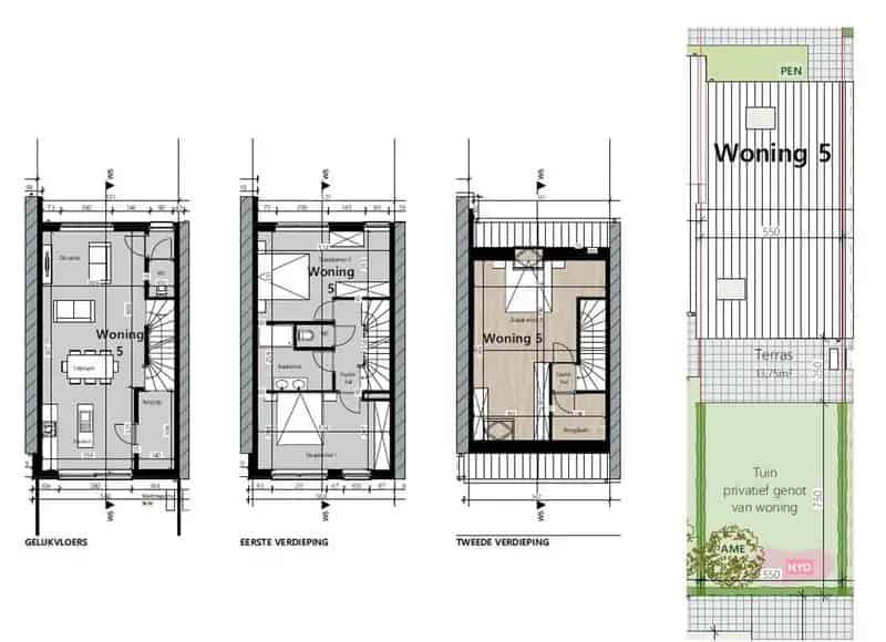 7 nieuwbouwwoningen