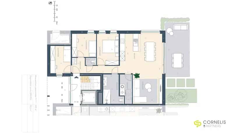 Gelijkvloers appartement te koop in Gooik