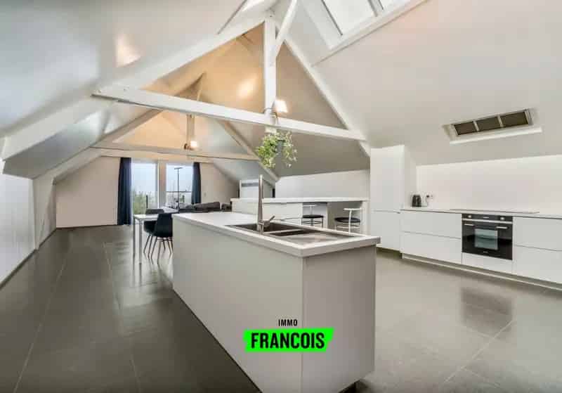 Loods met luxueuze loft en vier garages in het centrum van Elverdinge!
