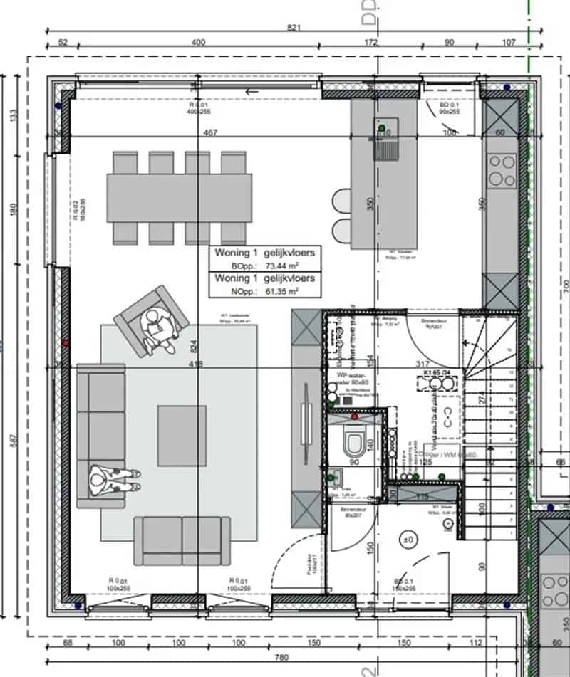 Halfopen nieuwbouwwoning met 3 slaapkamers en mooie tuin.
