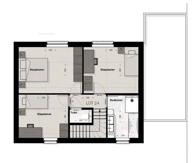 Nieuwbouw woning Dessel 3 slaapkamers energieneutraal