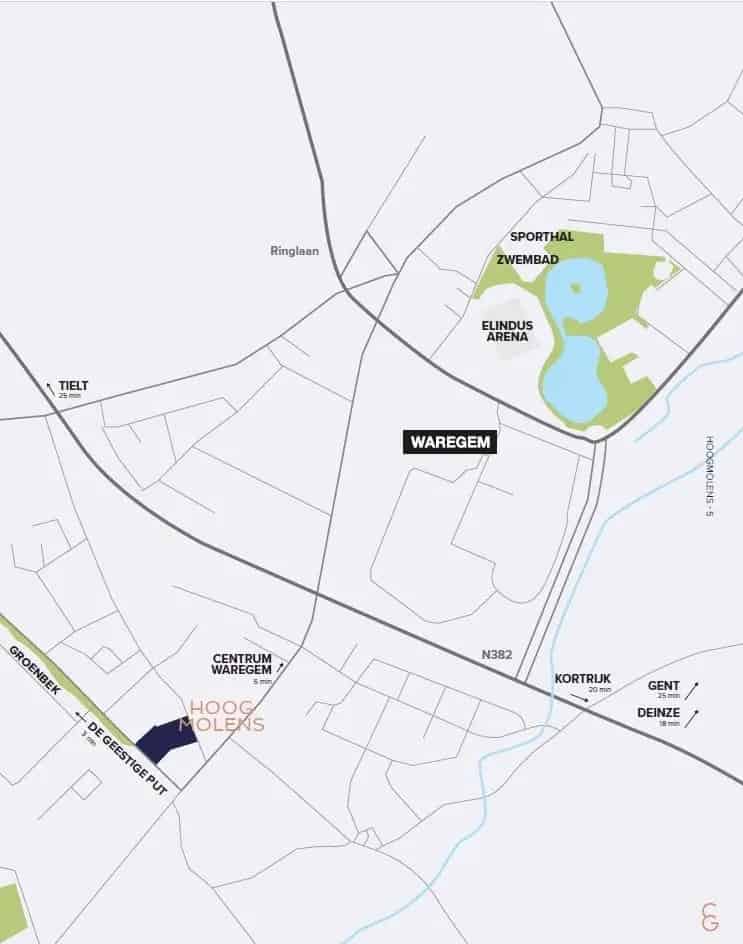 Ruime, moderne nieuwbouw te Waregem (mogelijk aan 6%)