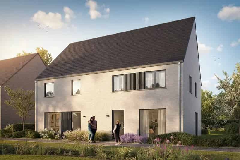 Energiezuinige halfopen bebouwing op centrale en groene locatie in Belsele