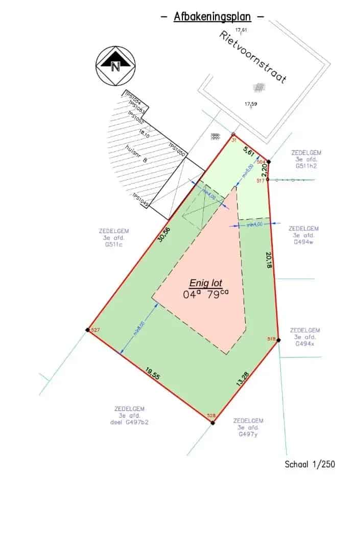 Grond te koop - Rietvoornstraat 10, 8210 Veldegem 