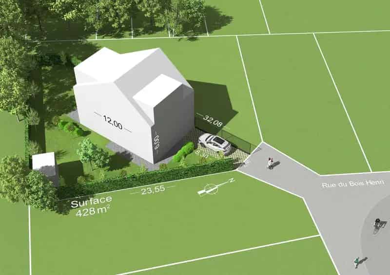 Ruim perceel van 428m² in rustige en gegeerde verkaveling