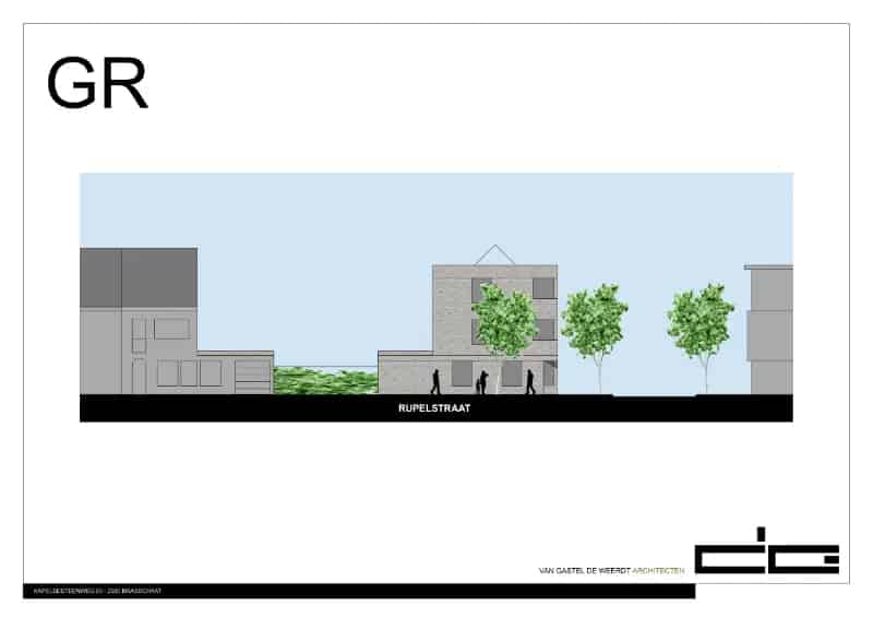 Bouwgrond 180m² Schelle Centrum HOB Tweewoonst