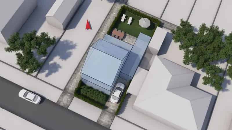 Perceel bouwgrond voor open bebouwing in het centrum van Merksplas.