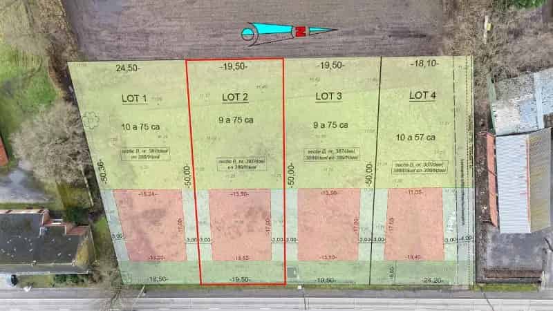 Bouwgrond voor open bebouwing van 9a75ca