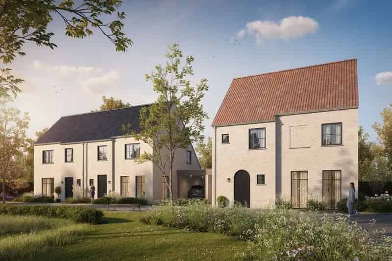 Twee halfopen nieuwbouwwoningen op rustige locatie