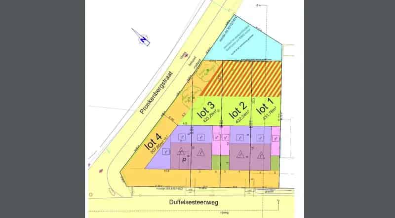 Bouwgrond te huur Kontich 458m² Halfopen Bebouwing