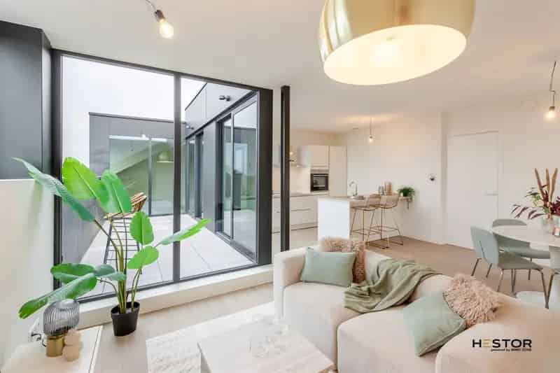 Tweeslaapkamer penthouse met zich op de Schelde
