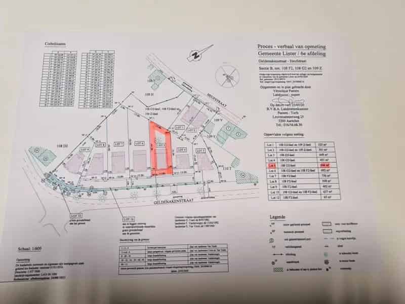 Bouwgrond open bebouwing te Linter (Overhespen) lot 5