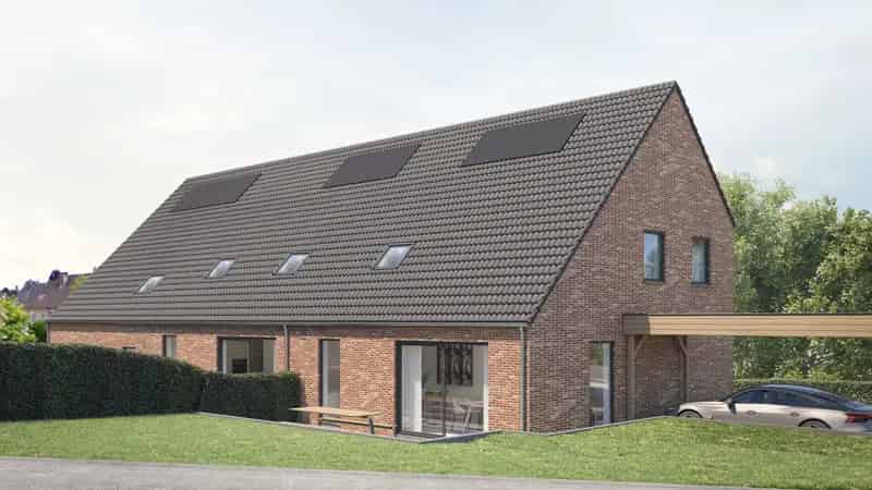 Landelijke halfopen nieuwbouwwoning in Ninove