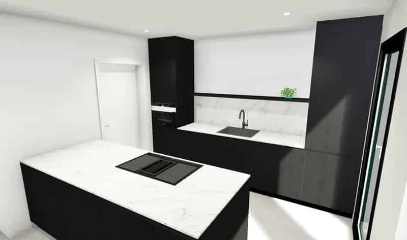Volledig afgewerkte nieuwbouwwoning met 3 slaapkamers