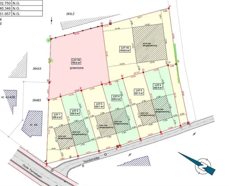Achterin gelegen bouwgrond voor villa op 18a29ca