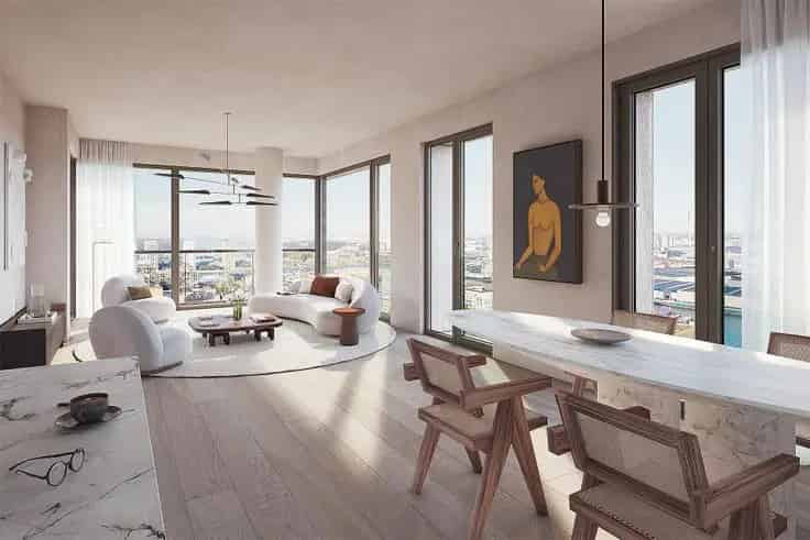 Appartement Te Koop Antwerpen Twist Tower Luxe Uitzicht Zwembad