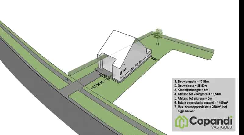 Villa grond van 1.469m² met achtergelegen gezamenlijk bos